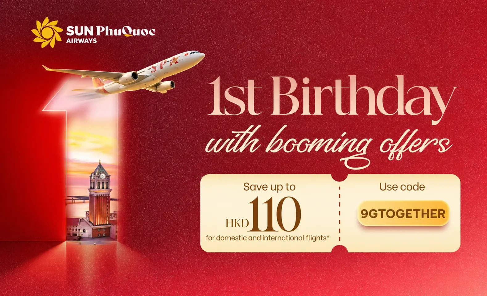 Sun PhuQuoc Airways' 1st Anniversary Flight Deals