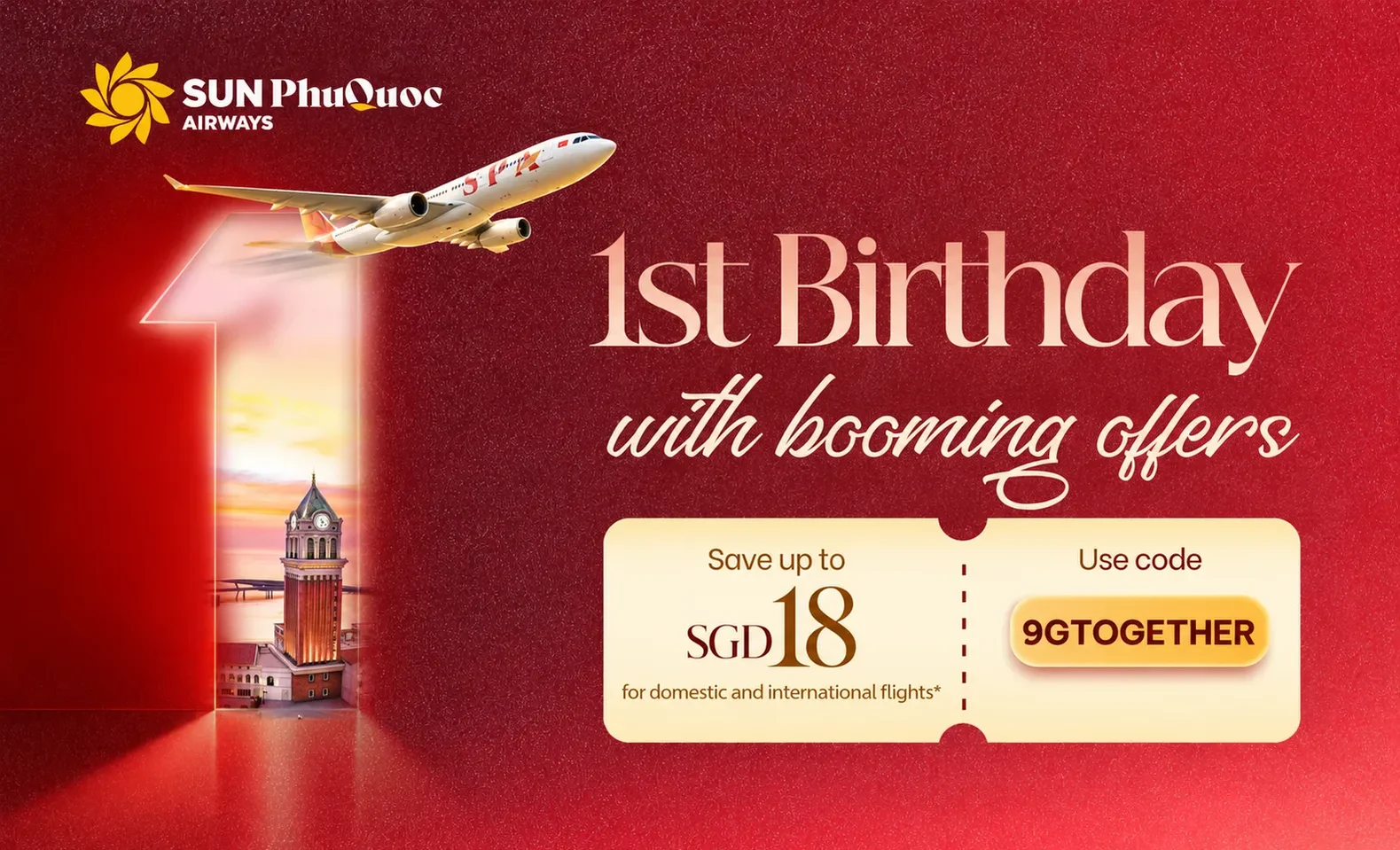 Sun PhuQuoc Airways' 1st Anniversary Flight Deals