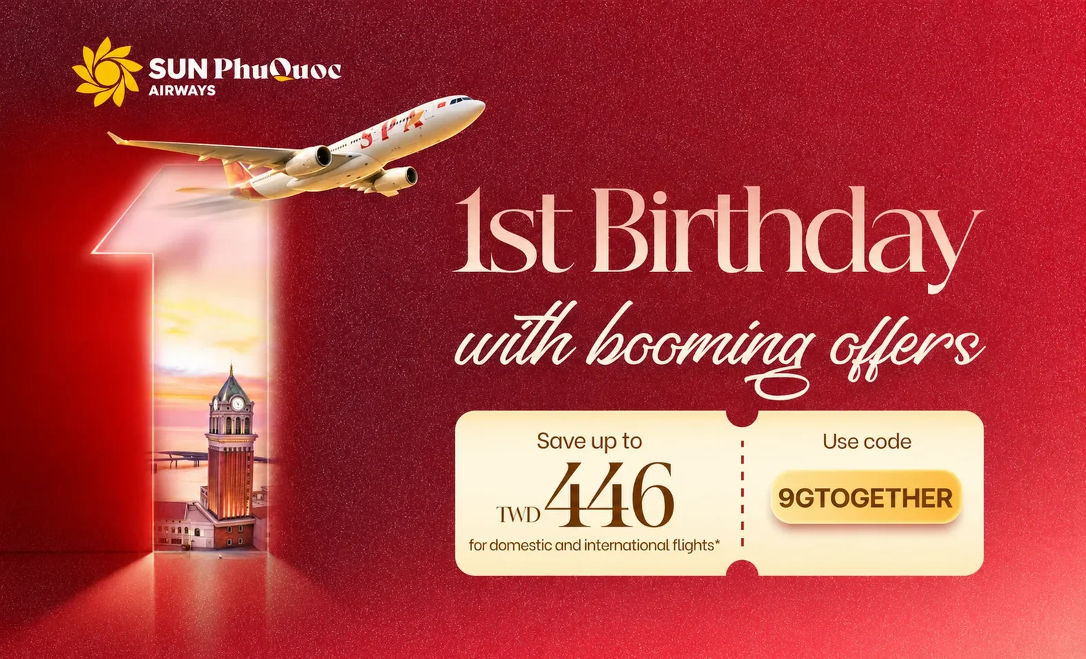 Sun PhuQuoc Airways' 1st Anniversary Flight Deals
