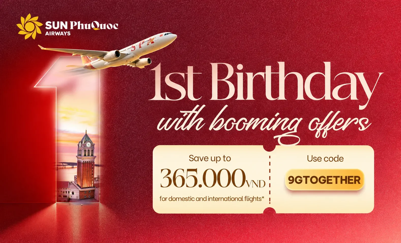 Sun PhuQuoc Airways' 1st Anniversary Flight Deals