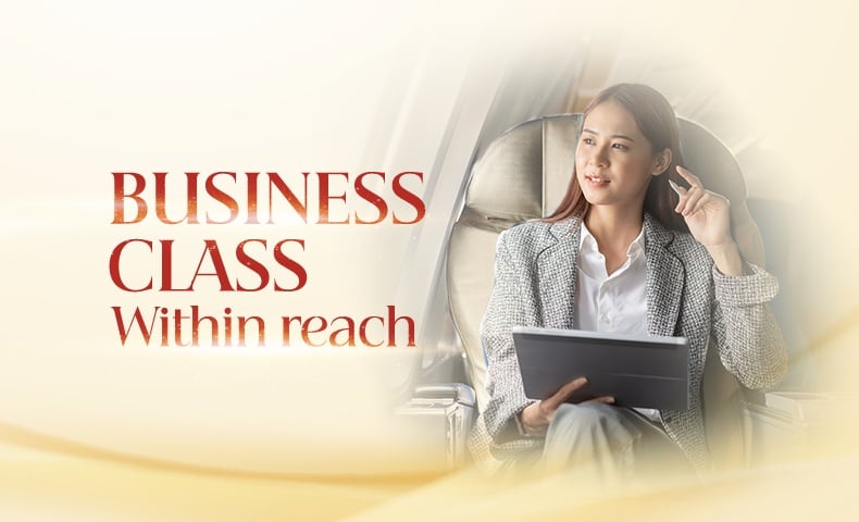 Business Class within reach