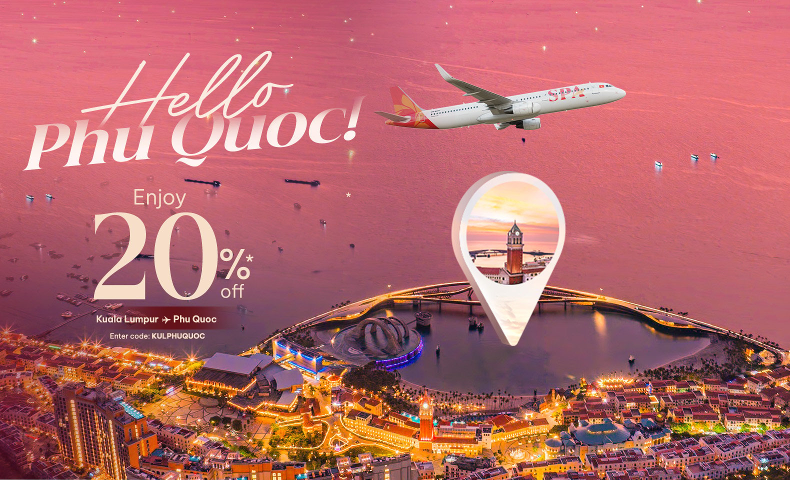 Hello Phu Quoc – Enjoy 20% Off Flights from Kuala Lumpur to Phu Quoc