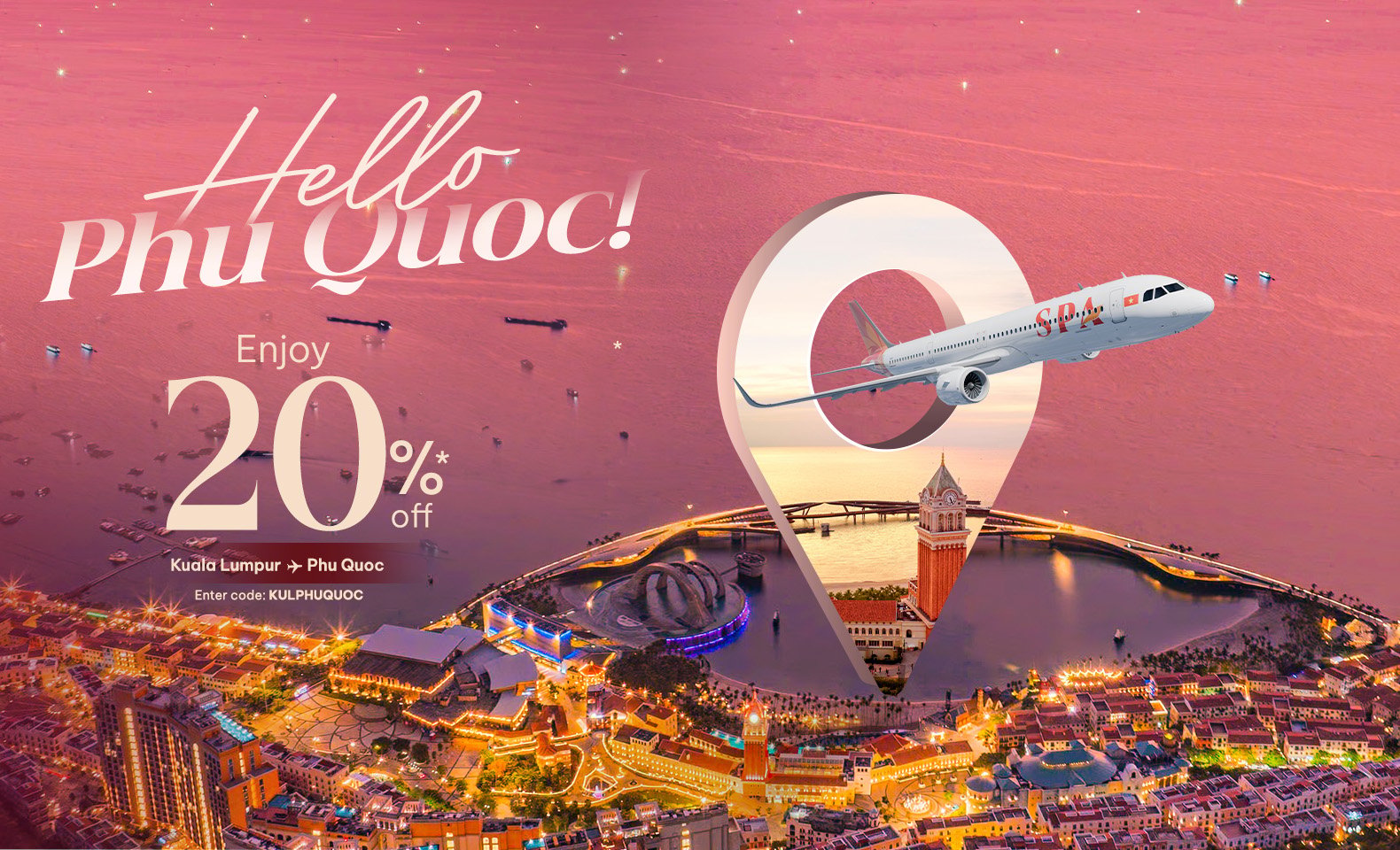 Hello Phu Quoc – Enjoy 20% Off Flights from Kuala Lumpur to Phu Quoc