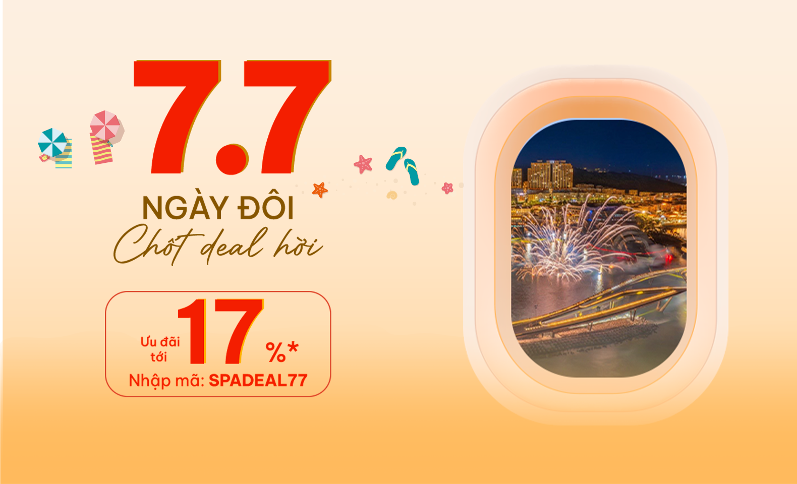 Ngày đôi 7.7 – Chốt deal hời cùng Sun PhuQuoc Airways