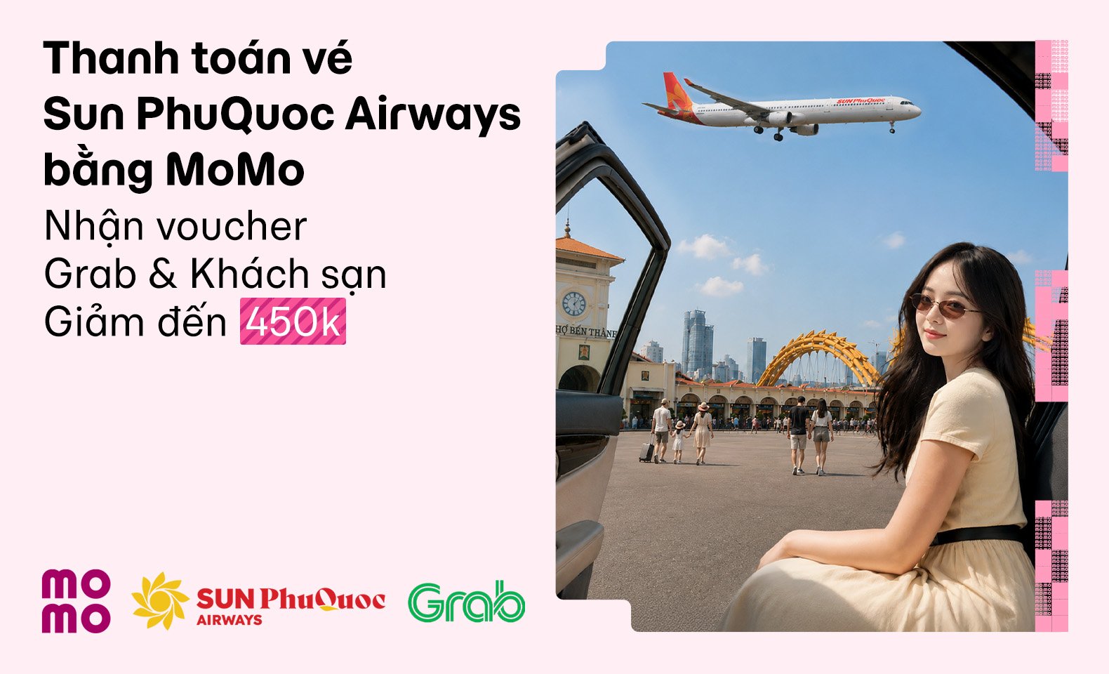 Đặt vé Sun PhuQuoc Airways, thanh toán MoMo nhận ưu đãi đến 450.000 VNĐ