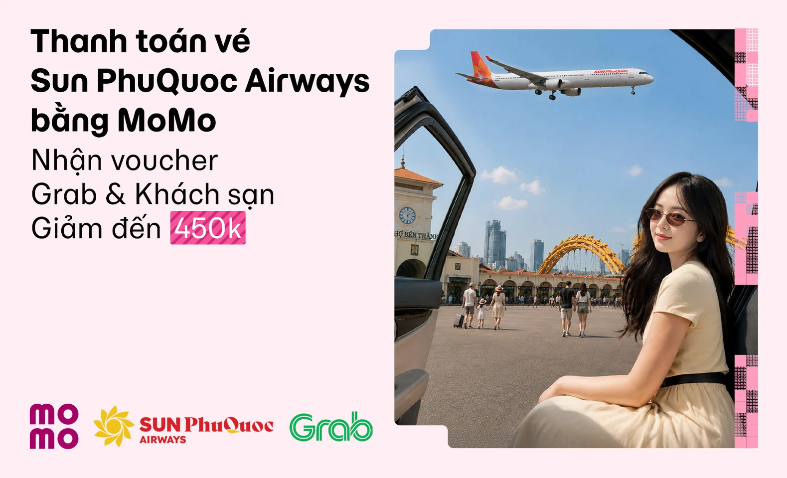 Đặt vé Sun PhuQuoc Airways, thanh toán MoMo nhận ưu đãi đến 450.000 VNĐ