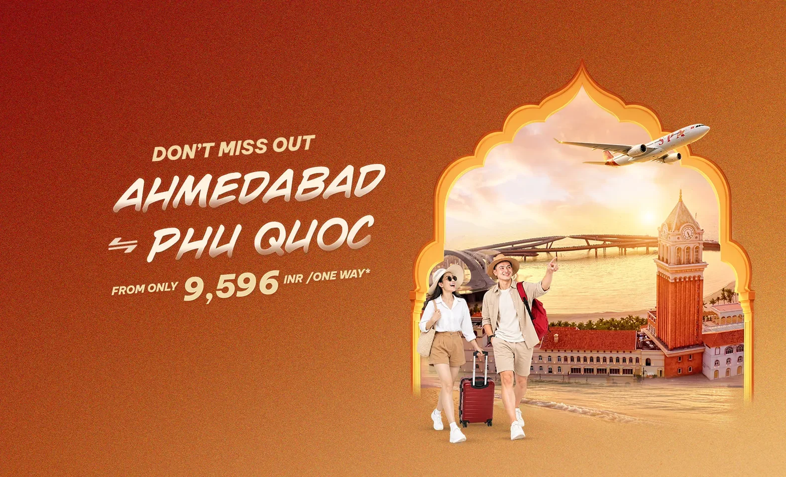 Direct Flights Ahmedabad - Phu Quoc starting from only 9,596 INR/one-way with Sun PhuQuoc Airways