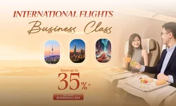 Business Class on International Flights - 30% Off
