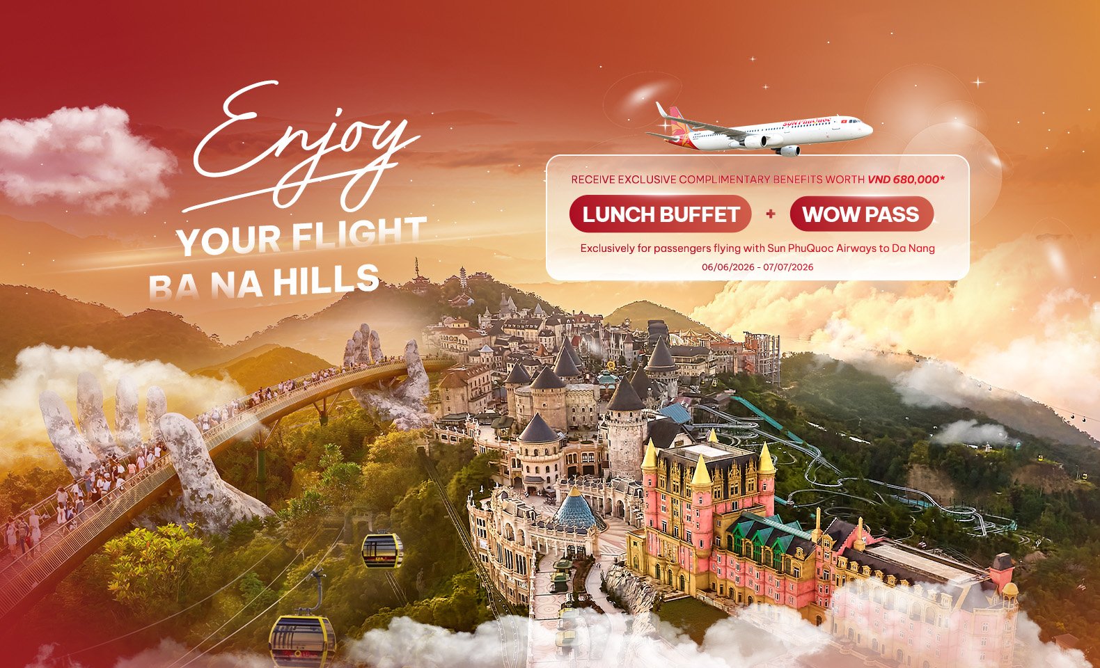 Fly to Da Nang for DIFF 2026 with Sun PhuQuoc Airways and Enjoy Exclusive Benefits Worth VND 680,000 at Ba Na Hills