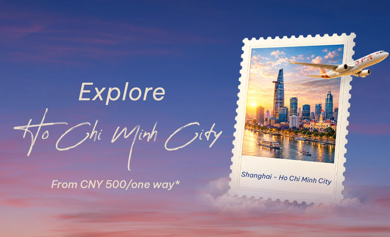 "Explore Ho Chi Minh City": Direct flights with Sun PhuQuoc Airways starting from only 500 CNY/one-way