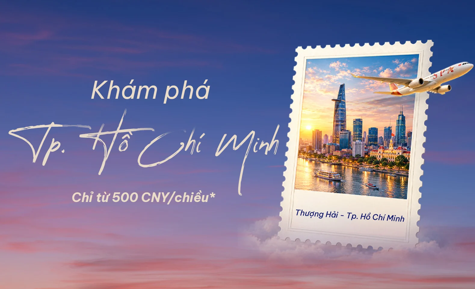“Khám phá TP. Hồ Chí Minh”: Bay thẳng cùng Sun PhuQuoc Airways với giá vé chỉ từ 500 CNY/chiều