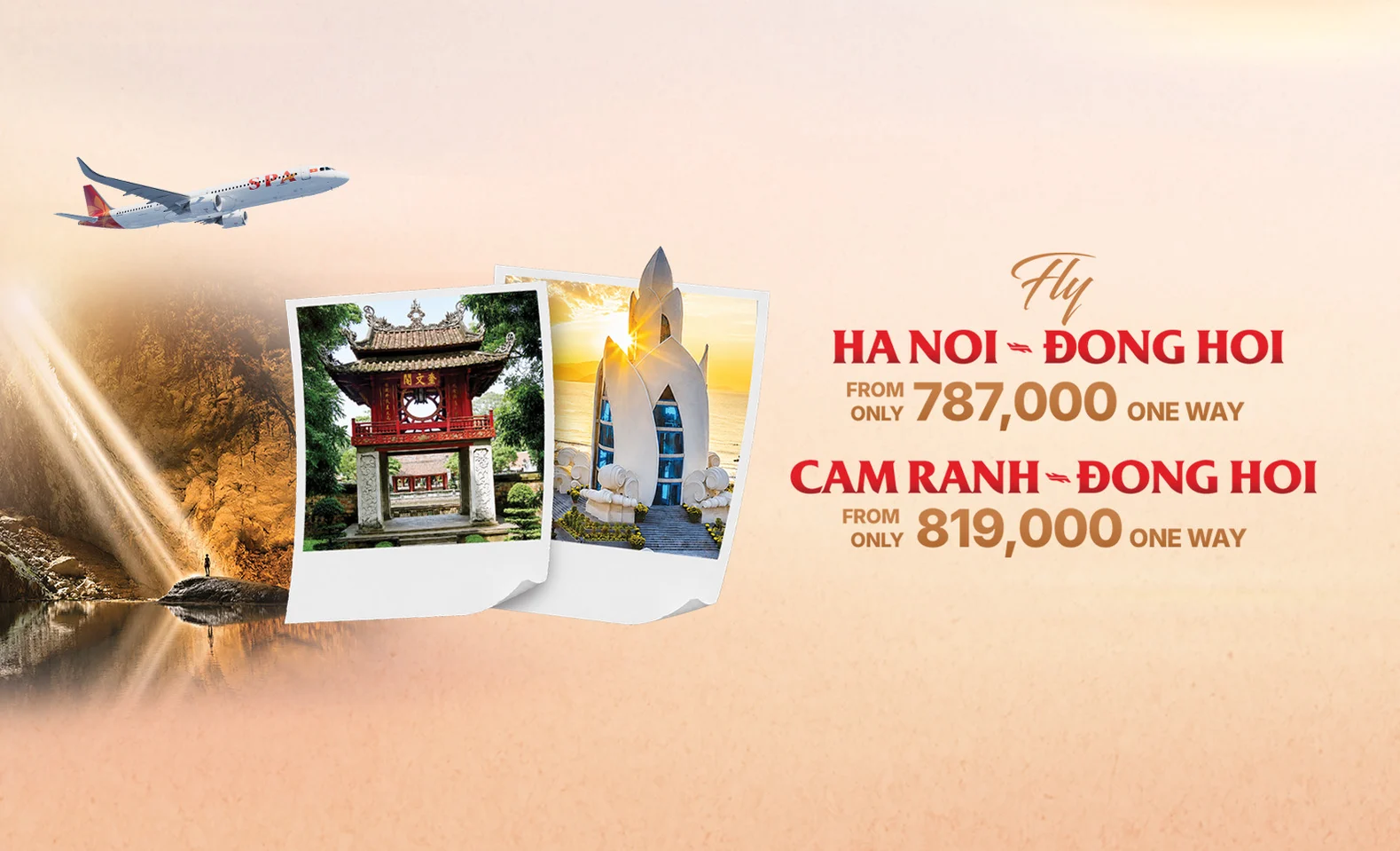 Fly to Dong Hoi, Explore Quang Tri from 787,000 VND