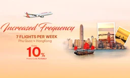 Phu Quoc – Hong Kong Flights Increased to 7 Weekly Services: Enjoy 10% Off with Sun PhuQuoc Airways