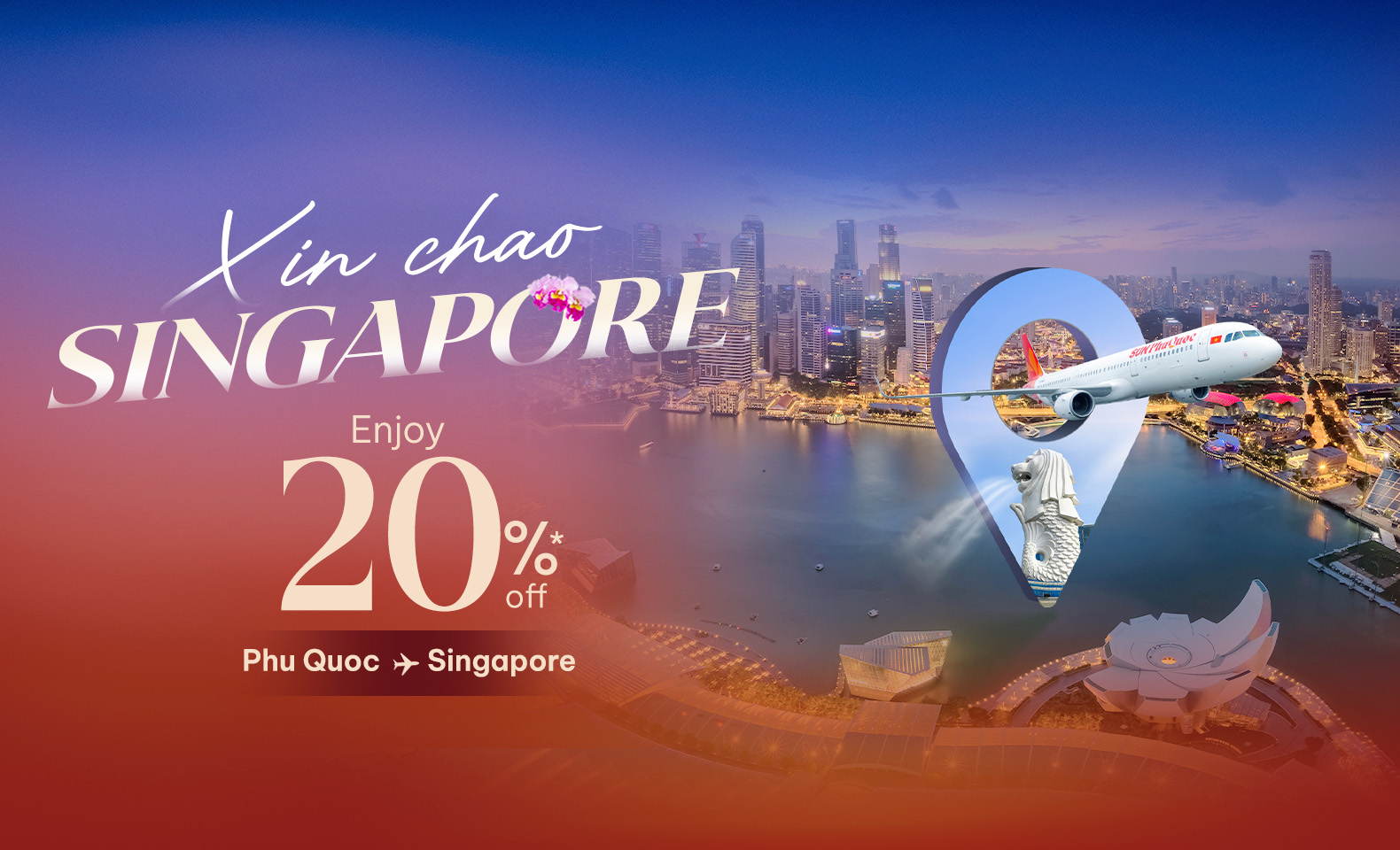 Launch of Phu Quoc – Singapore flights: Enjoy 20% off with Sun PhuQuoc Airways