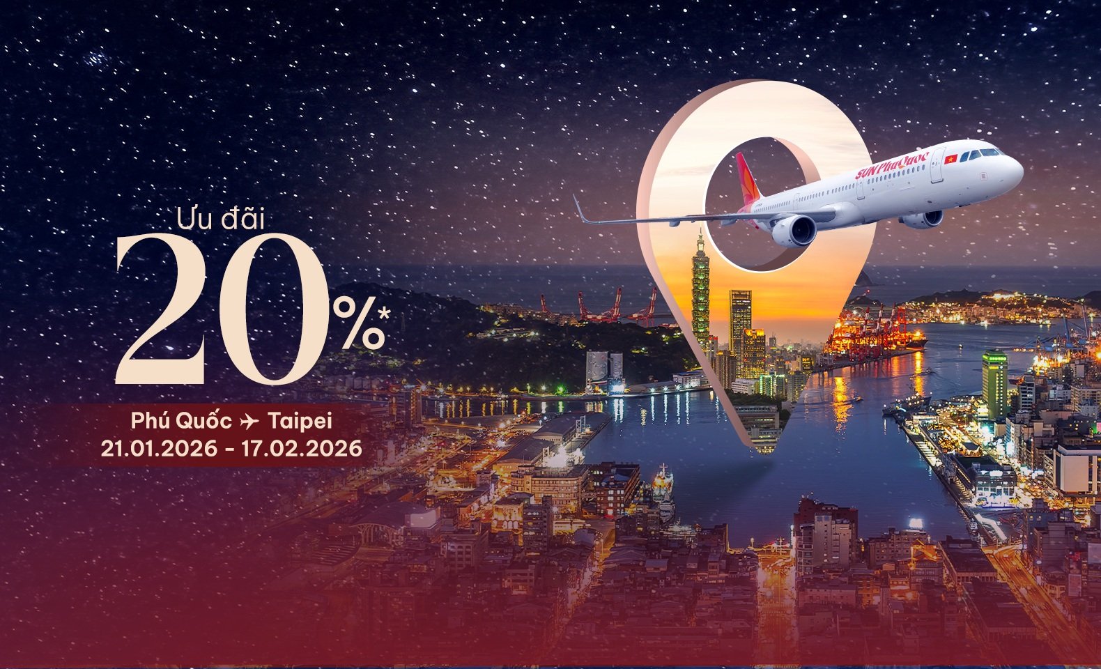Hello Taipei! Enjoy 20% Off