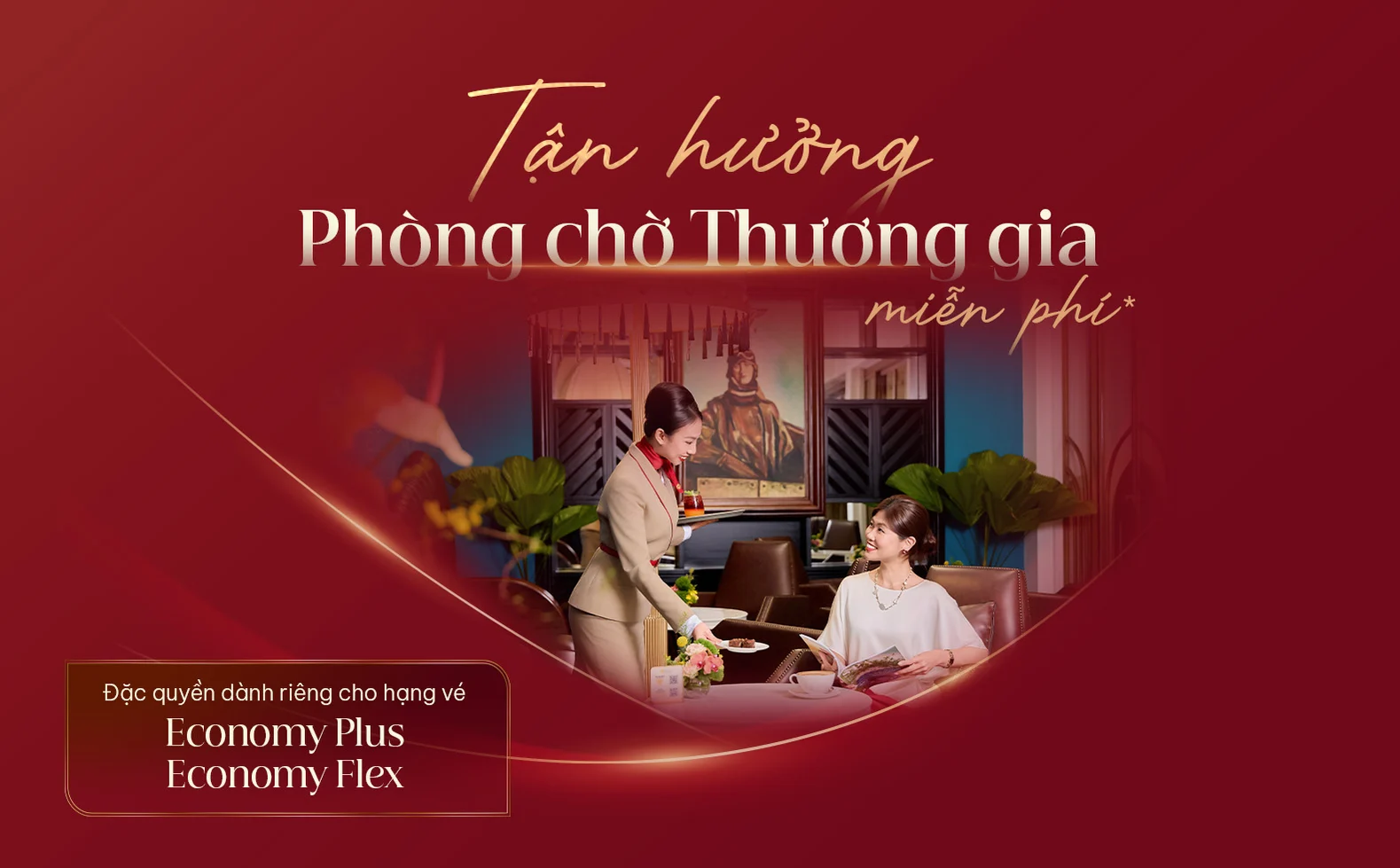 Sun PhuQuoc Airways: Tặng đặc quyền Phòng chờ Thương gia cho hạng vé Economy