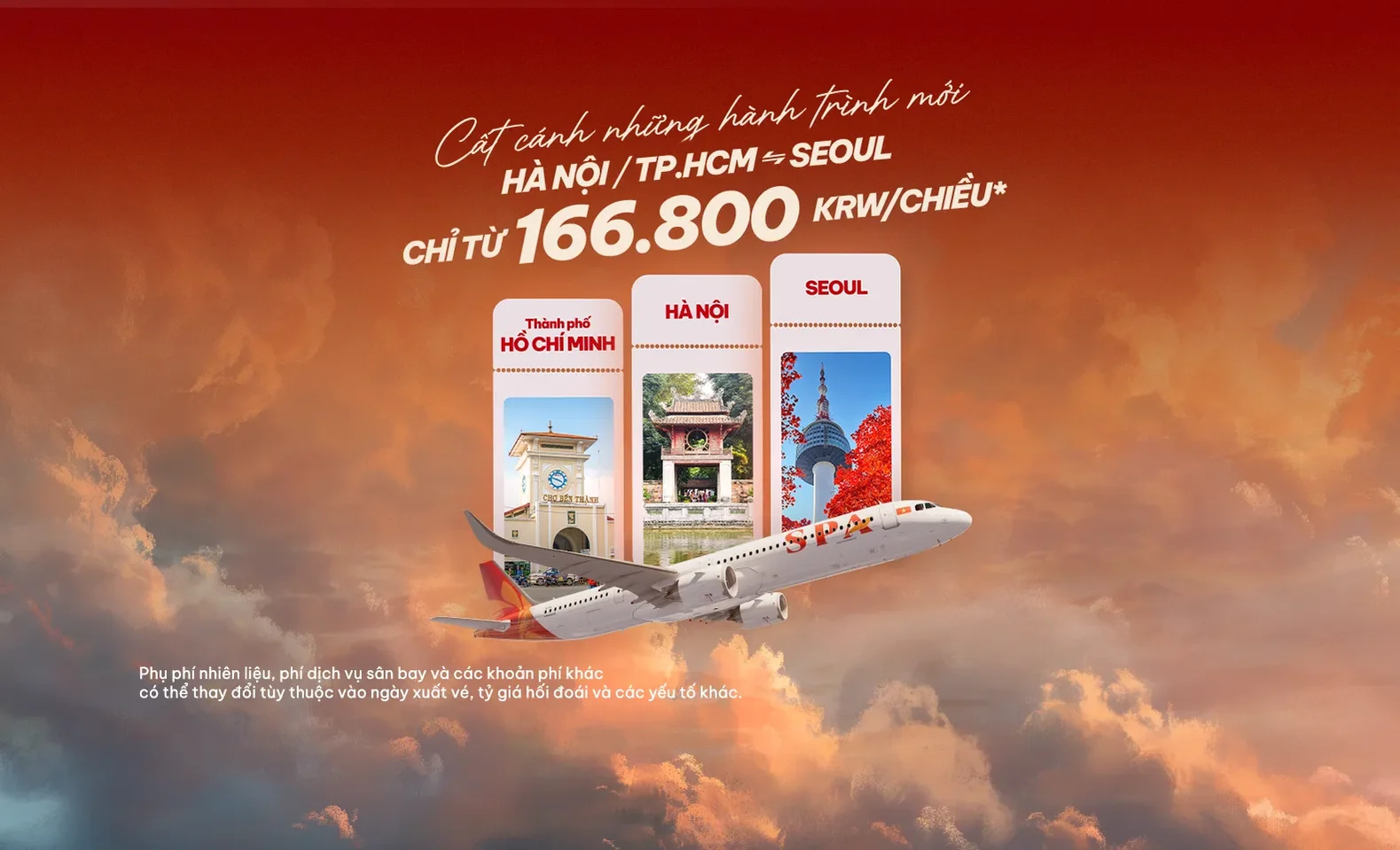 Bay thẳng Hà Nội/TP.Hồ Chí Minh - Hàn Quốc