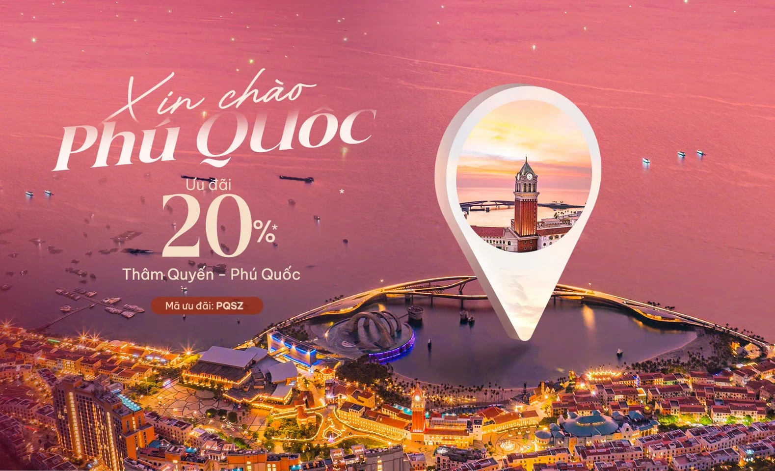 Bay thẳng Thâm Quyên tới Phú Quốc: Giảm ngay 20% giá vé