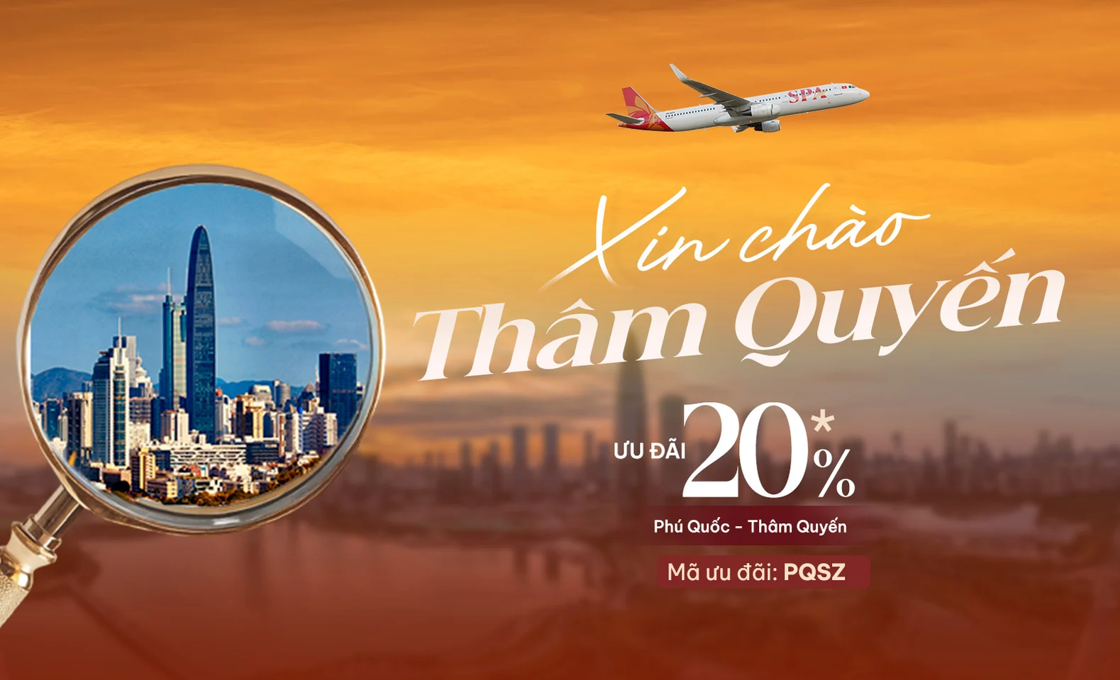 Bay thẳng Phú Quốc tới Thâm Quyến: Giảm ngay 20% giá vé
