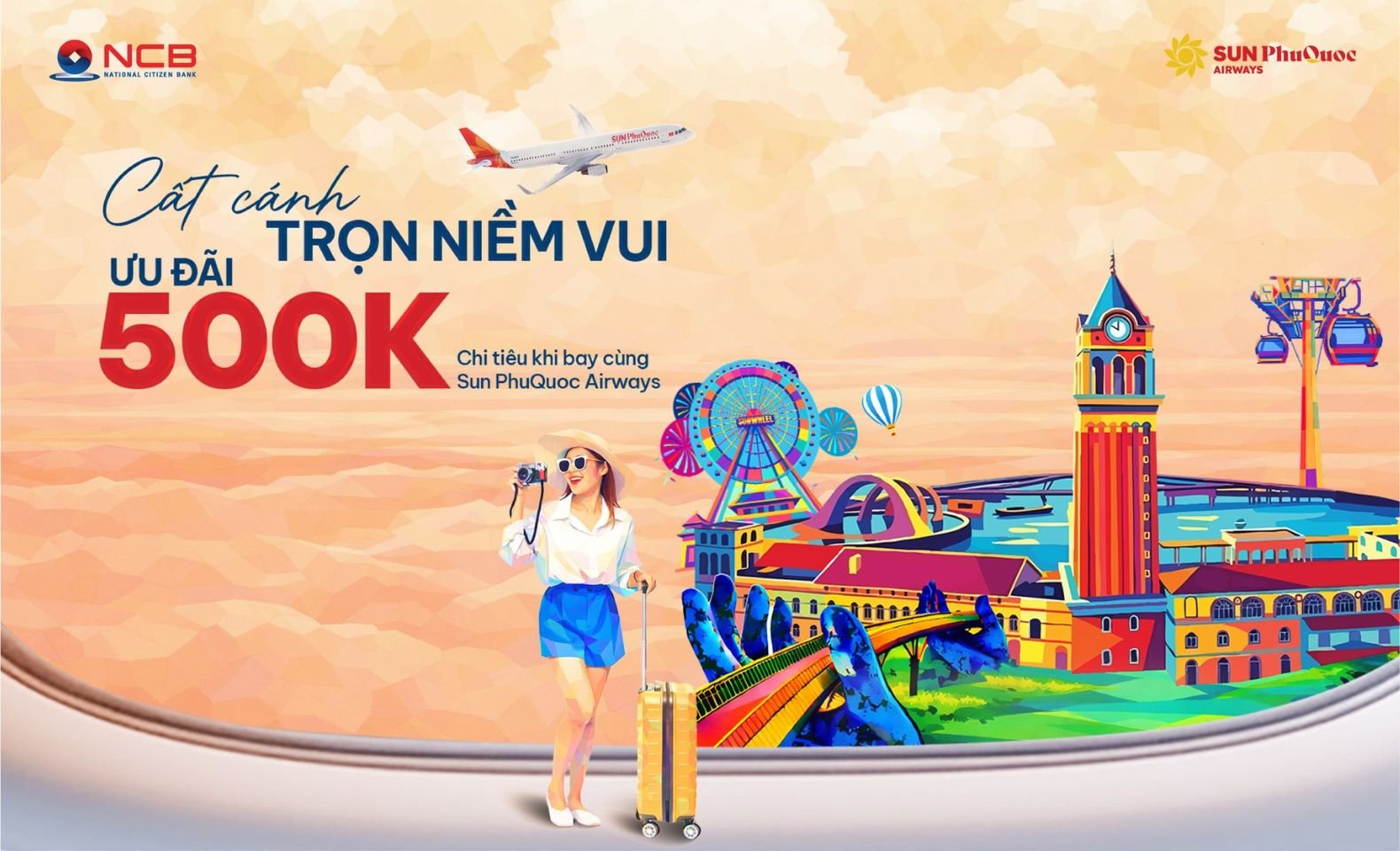 Cất cánh trọn niềm vui: Ưu đãi lên đến 500.000 đồng dành cho hành khách Sun PhuQuoc Airways