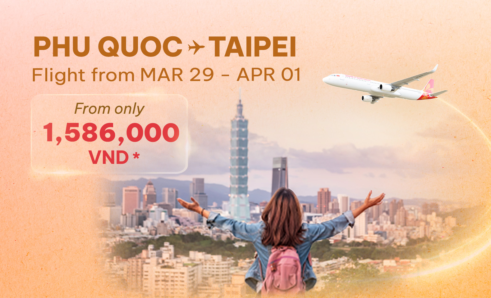 Don’t miss out - Fly from Phu Quoc to Taipei from only 1,586,000 VND