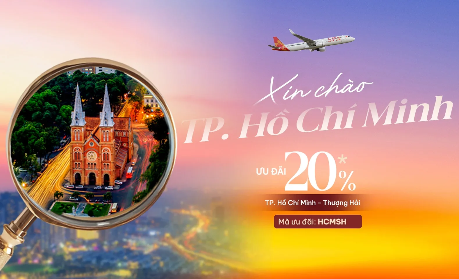 Bay thẳng từ Thượng Hải đến TP.HCM, ưu đãi 20% giá vé