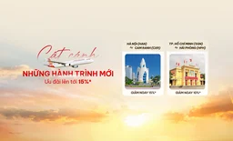 Cất cánh những hành trình mới | Ưu đãi lên đến 15%