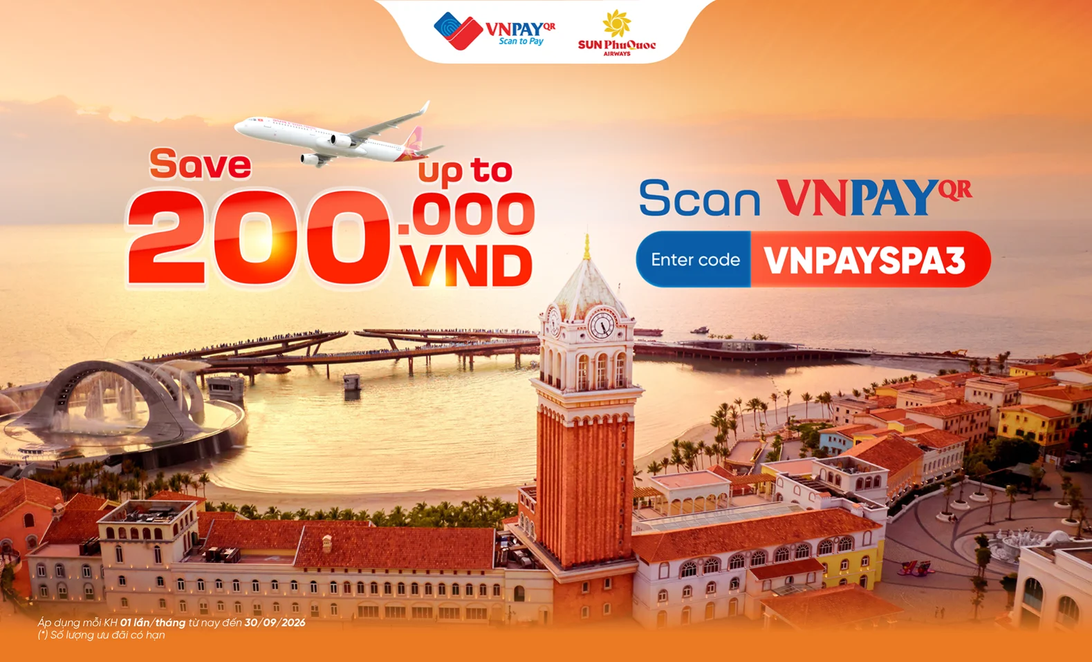 Scan VNPAY-QR: Enjoy up to VND 200,000 off your next flight!