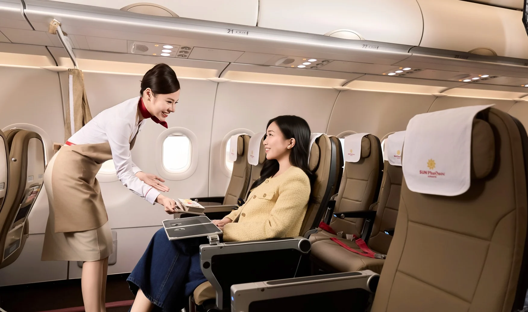 Du khách trải nghiệm dịch vụ bay nghỉ dưỡng với Sun PhuQuoc Airways Du khách trải nghiệm dịch vụ bay nghỉ dưỡng với Sun PhuQuoc Airways
