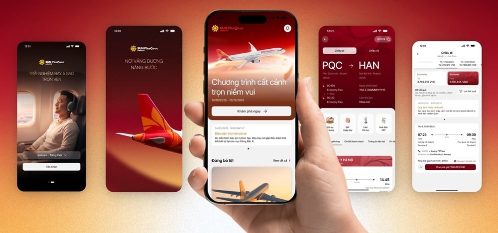 Ra mắt ứng dụng Sun PhuQuoc Airways với ưu đãi 20% giá vé mọi chặng bay