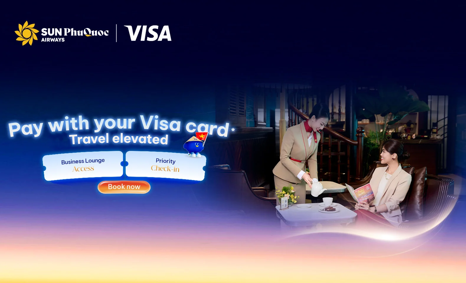 Pay with your Visa card, Travel elevated