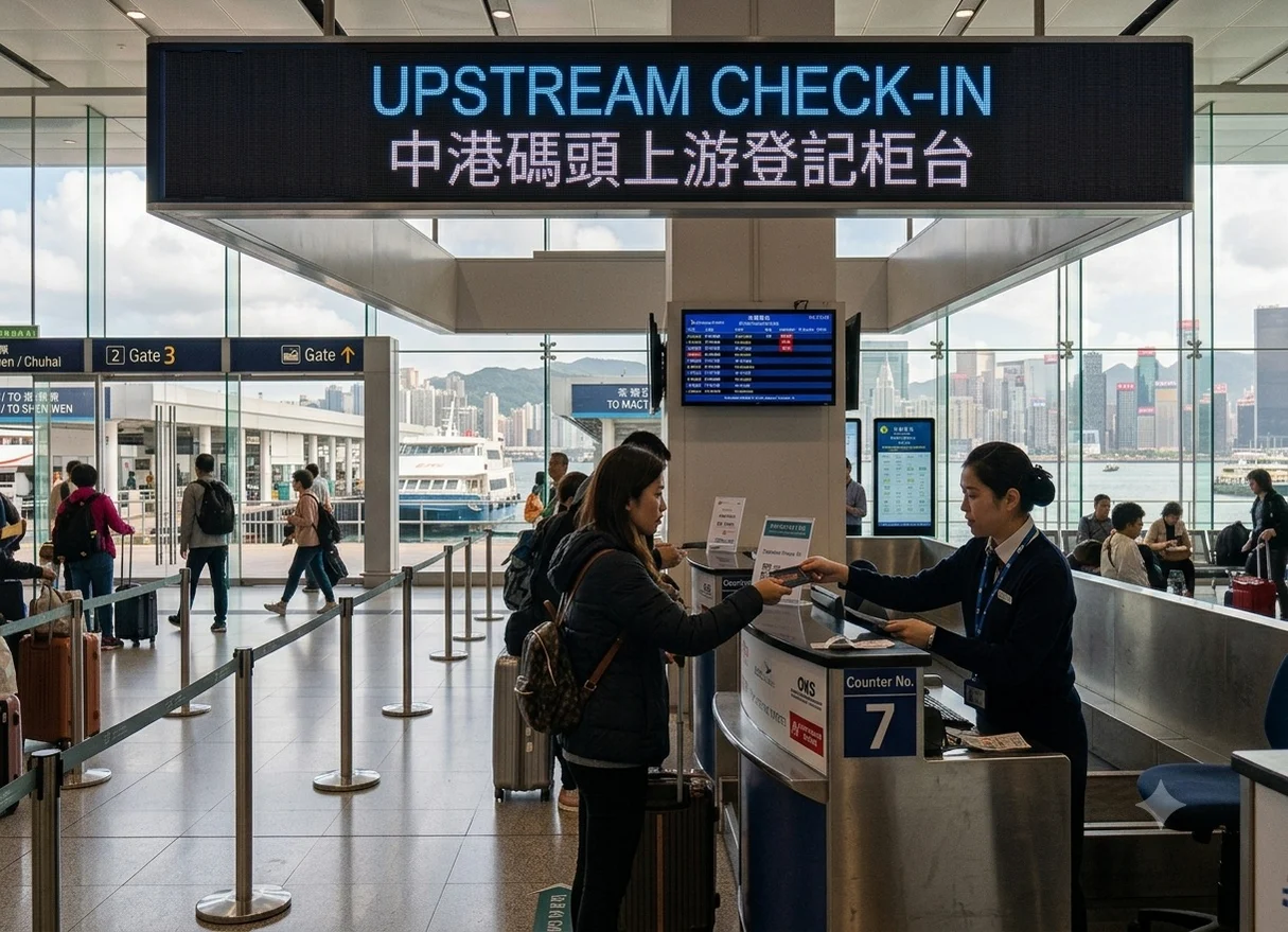 Upstream check-in service