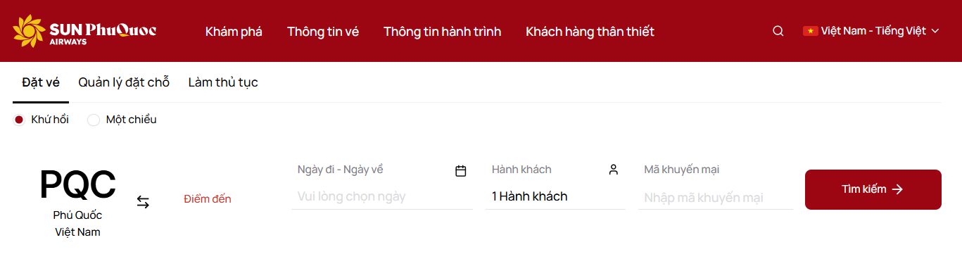 Hướng dẫn đặt vé máy bay Phú Quốc đi Singapore