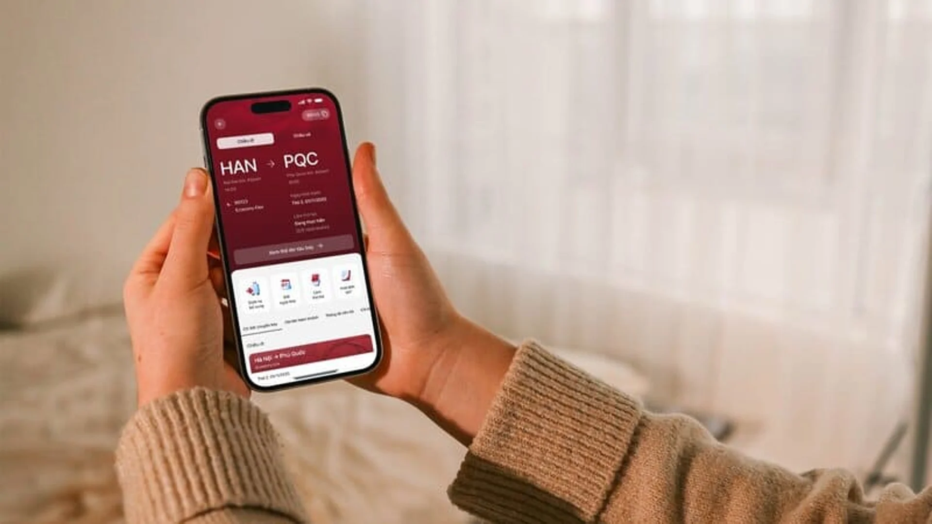 Đặt vé máy bay Hà Nội đi Đà Nẵng tại app SPA
