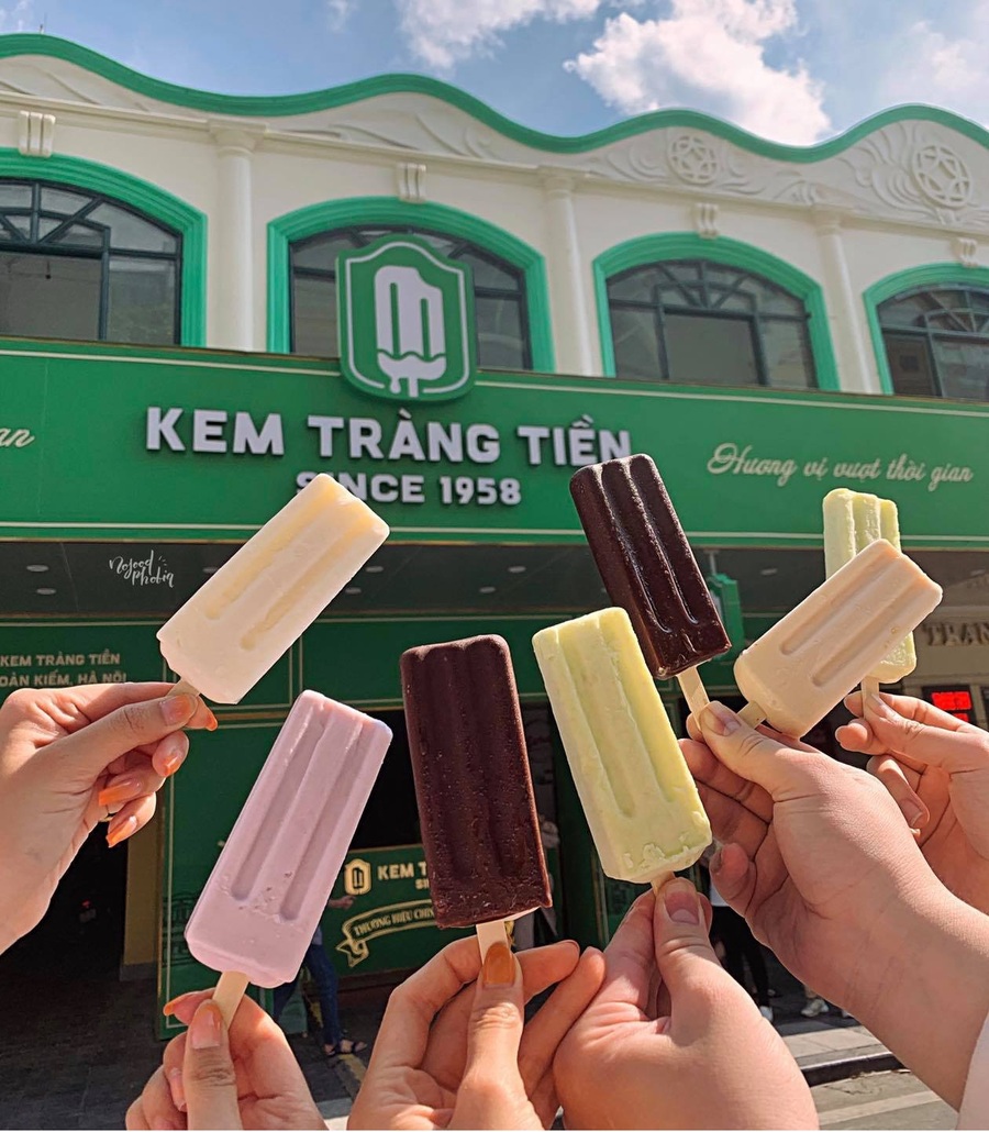 Hành trình Đài Bắc Hà Nội thêm trọn vẹn khi thưởng thức kem Tràng Tiền