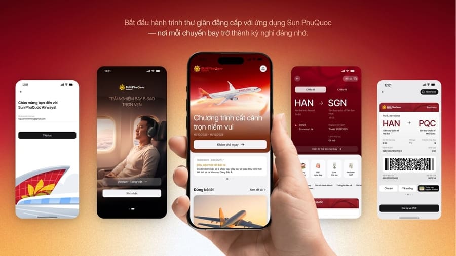 Đặt vé máy bay Sài Gòn Phú Quốc nhanh chóng qua app SPA